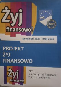 Plakat "Żyj finansowo"