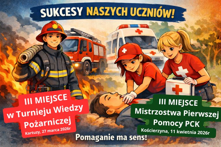 grafika o tematyce konkursów Pożarniczo- Medycznym