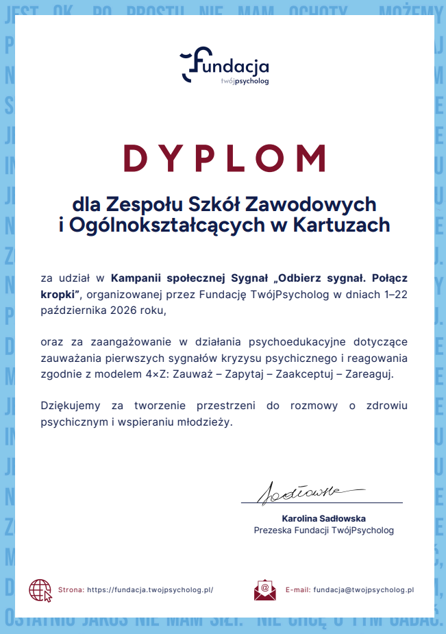 Treść dyplomu w treści artykułu